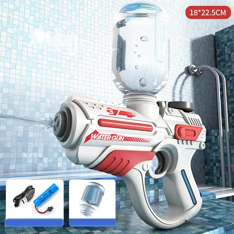 Water Guns Pool Summer Toy for Children Boy Gifts UNGH Electric Automatic Water Gun Children Outdoor Beach Large-capacity Swimming Toy
