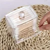 1pc Cotton Swab Holder Cotton Ball Dispenser Organizer Clear Bathroom Storage Containers 5