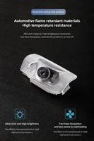 2Pcs LED Welcome Lights Car Door Emblem Projector Lamps For Lexus F SPORT ES RX NX LS UX LM LX GX LC RZ IS CT GS RC HS SC TX LBX 6