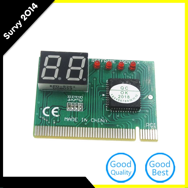 

PCI PC Diagnostic 2-Digit Card Motherboard Post Tester Analyzer Checker for Laptop computer PC Newest in Stock diy electronics