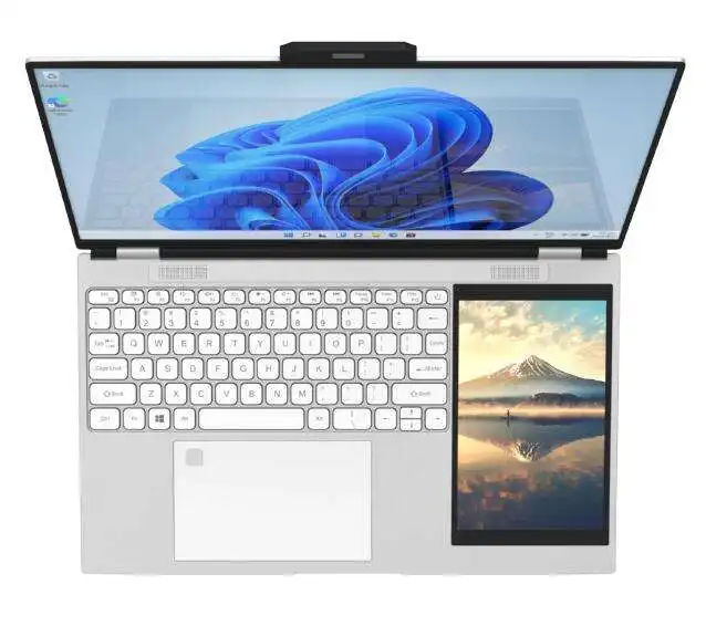 

Dual Screen Laptop 15.6 Inch + 7 Inch Touch Screen N5105 Processor Gaming Laptop DDR4 16GB 128G -2TB SSD Notebook Computer