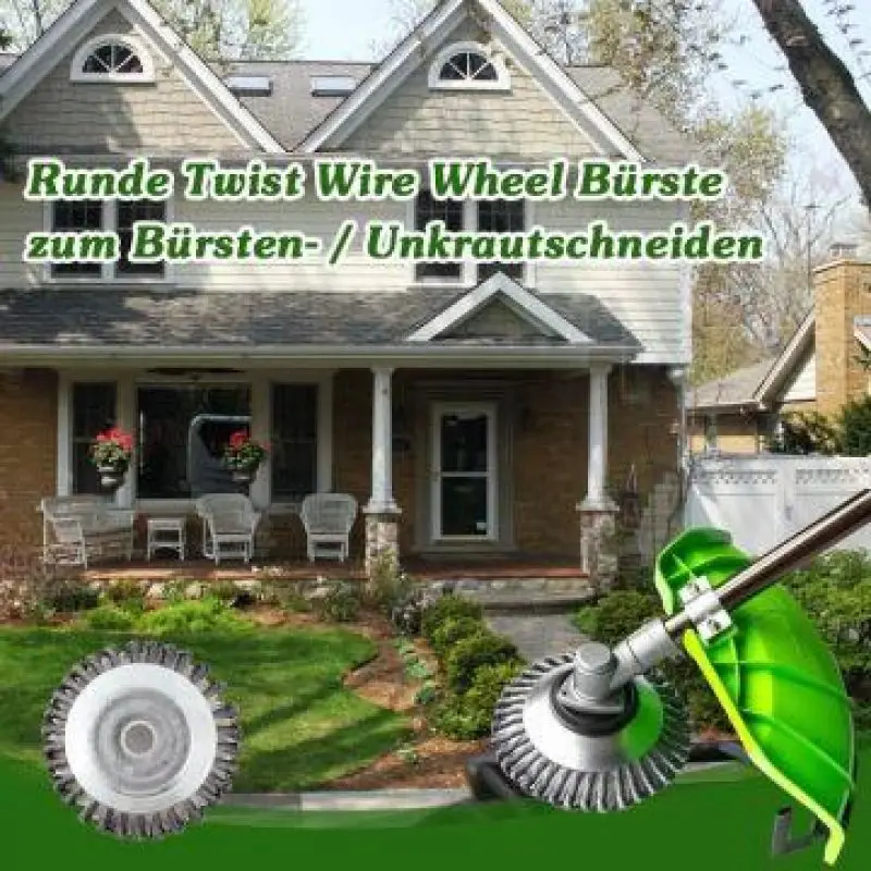 6Inch Weed Brush Cutter Head Lawn Mower Universal Grass Trimmer Head Steel Wire Wheel Brush Disc Garden Trimmer Heads grass trimmer head grass trimmer lawn mower trimmer blade brush cutter accessories grass trimmer blade mower accessories