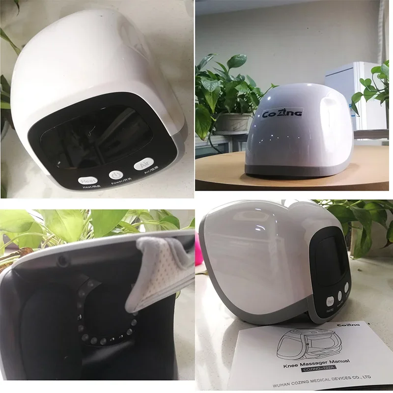 Cordless Knee Massager, Strong Battery Infrared Deep Heat Joint Pain Relief, Laser & Vibration Therapy for Arthritis, Swelling