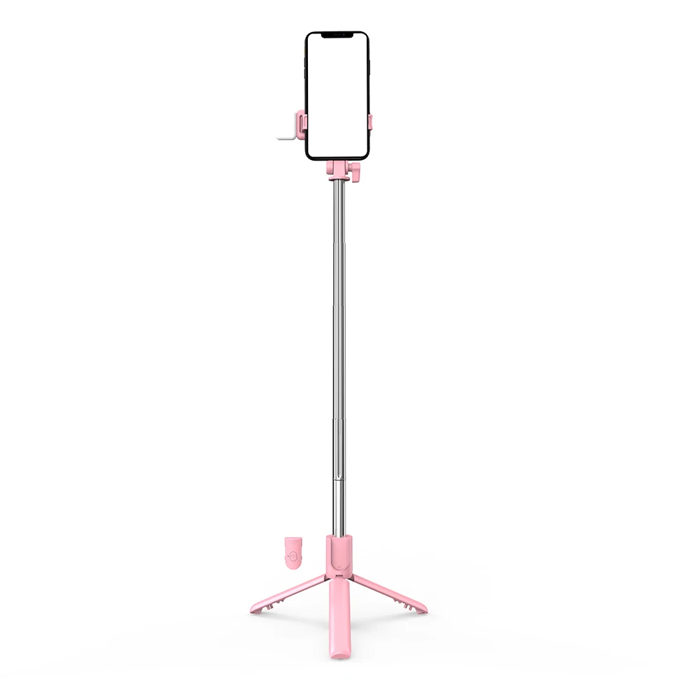 Bluetooth-compatible Selfie Stick Mini Tripod with Fill Light Remote Phone Stand