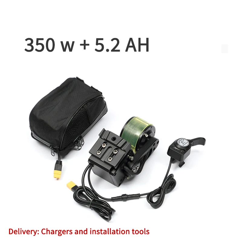 350W Mountain Bike Power Booster Rear Wheel Drive Kit Electric Modified Accessories Transmission Device 48V Battery Mid Motor