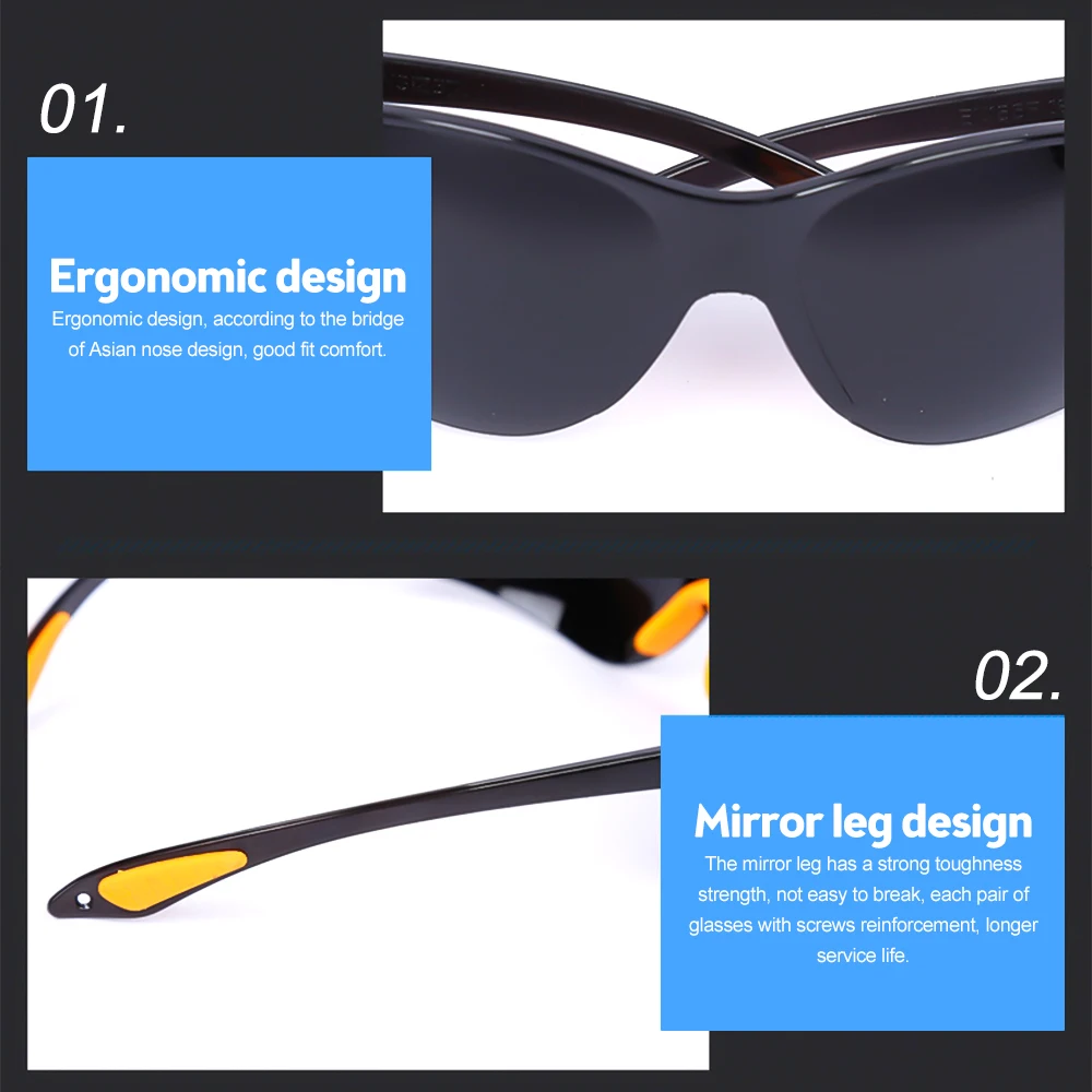 Lunettes de Protection Anti-Lumière Bleue 5 Degrés - Lot de 2