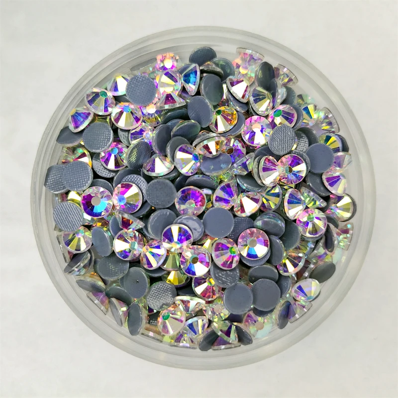 All Size Top Quality Crystal AB/Clear Super Bright Hot-Fix