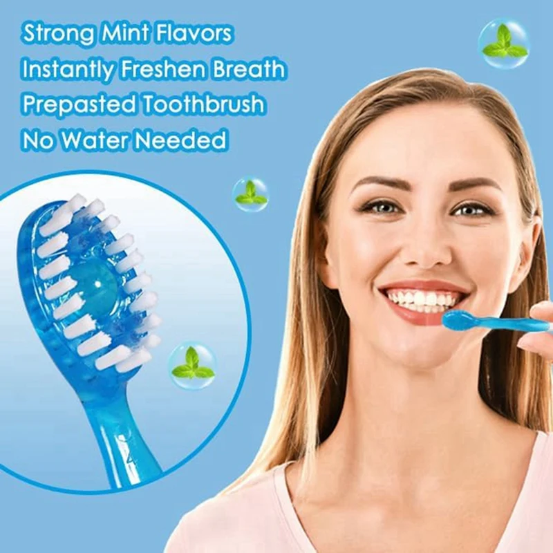 Disposable Mini Travel Toothbrushes 5 In 1 Function Travel Date Portable Individually Packed 40 Pack disposable toothbrush