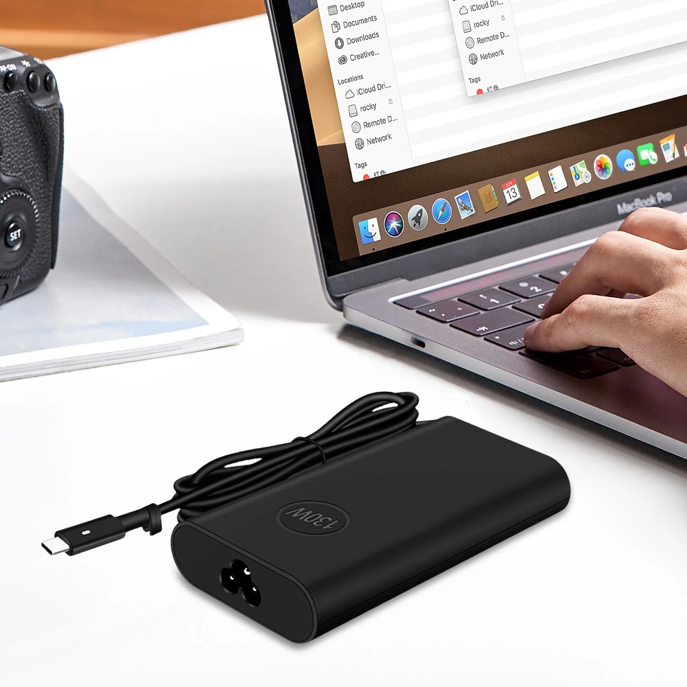 130W USB-C 타입 C AC 노트북 어댑터 전원 충전기 20V 6.5A (델 XPS 15 9500 9510 9520, 델 XPS 17 9700 9710 9720 9730 호환)