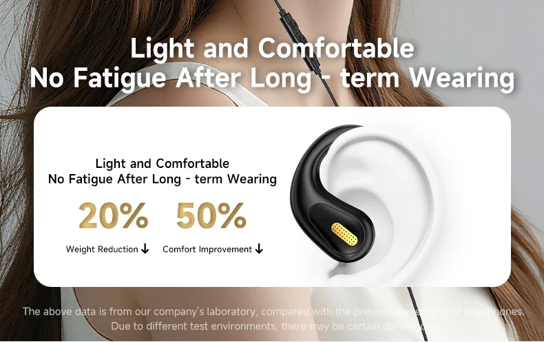 Cuffie sportive open ear cablate con microfono enc e usb-c_voghion.com