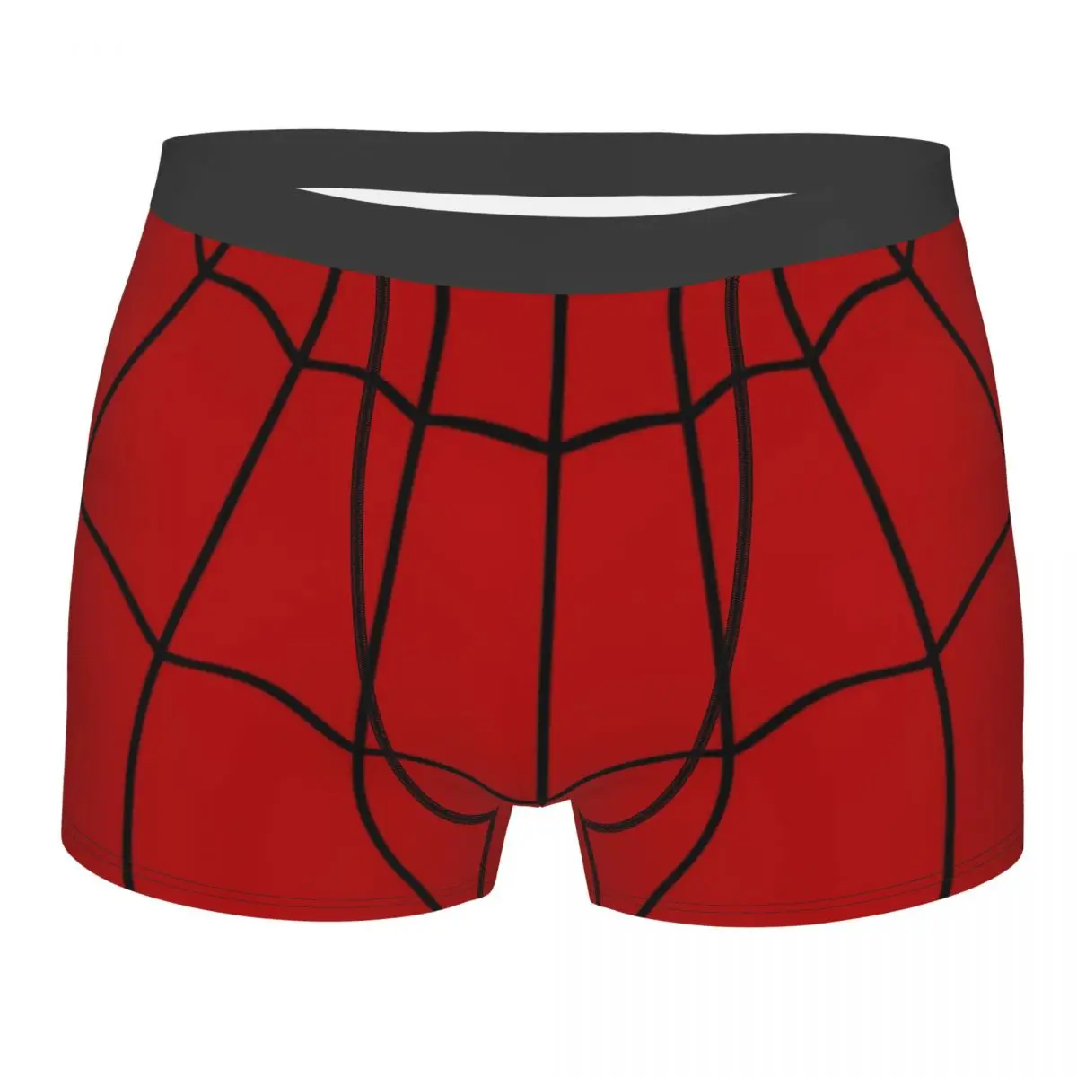 

Male Fashion Spider Web Underwear Boxer Briefs Men Stretch Shorts Underpants