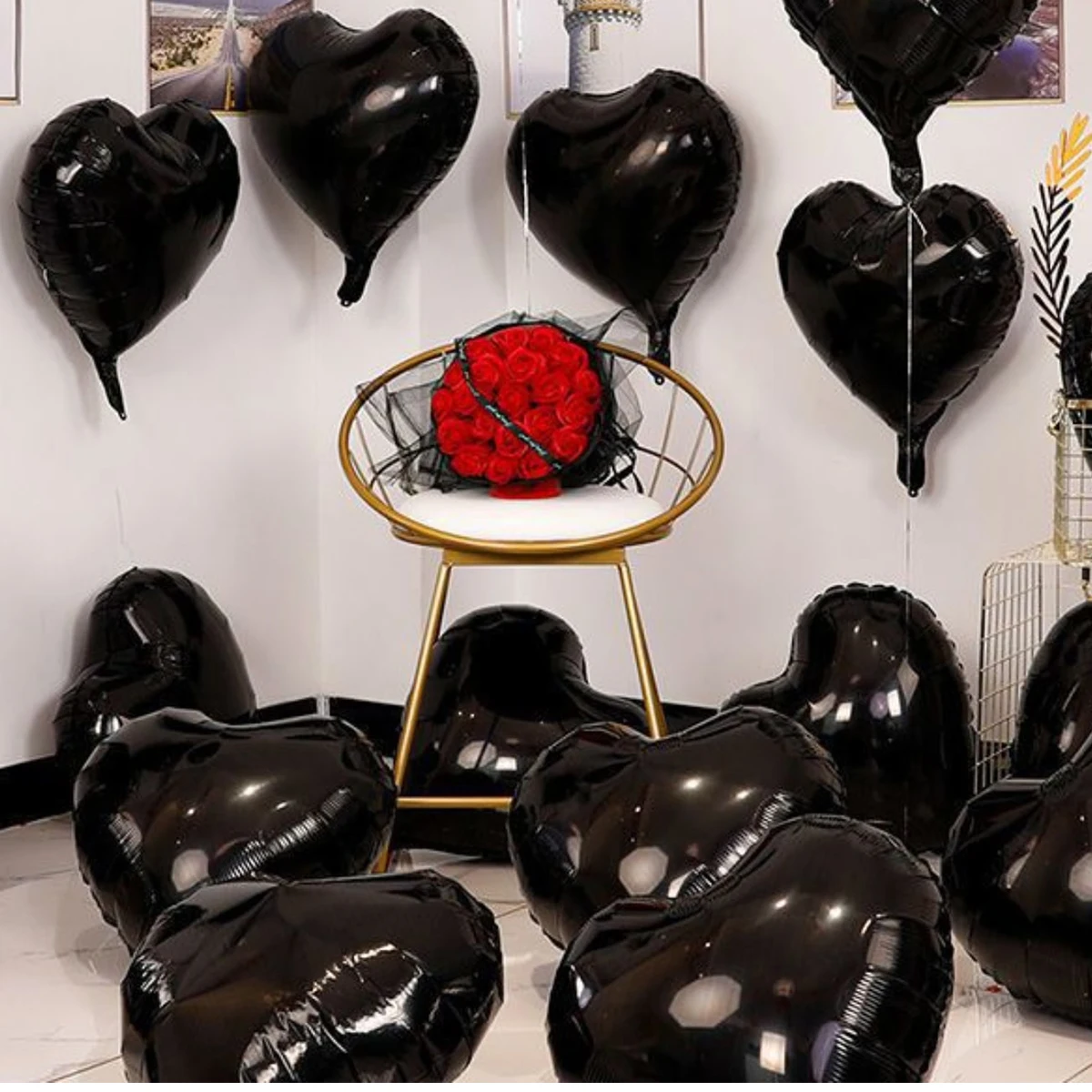 10pcs 18inch Heart Foil Balloons Helium Balloon Engagement Wedding ...