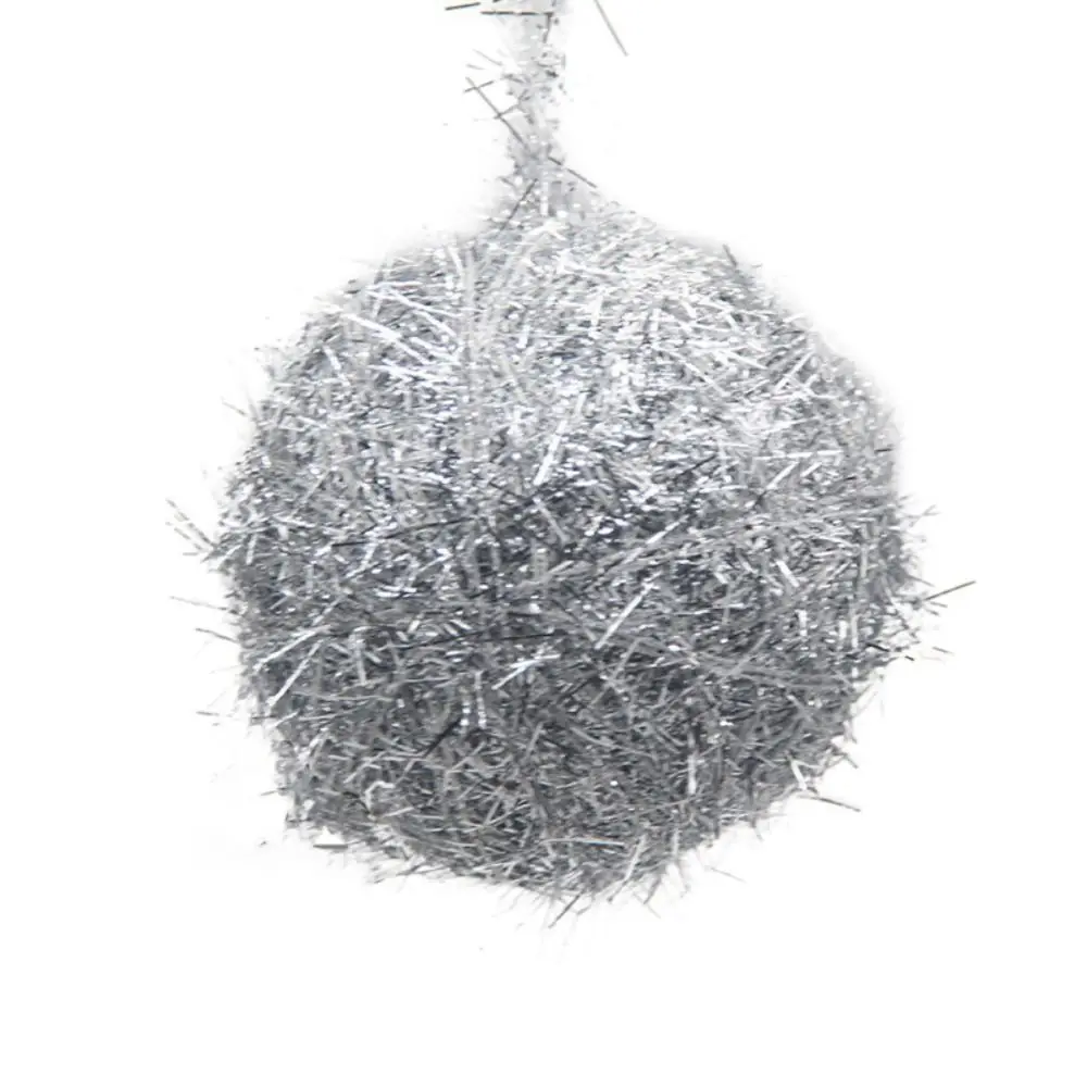 thumbnail image 1 of Bola de espuma de seda para decoración navideña, bola de fibra con purpurina brillante, bola decorativa de espuma de seda brillante de 5 cm, 1 of 5