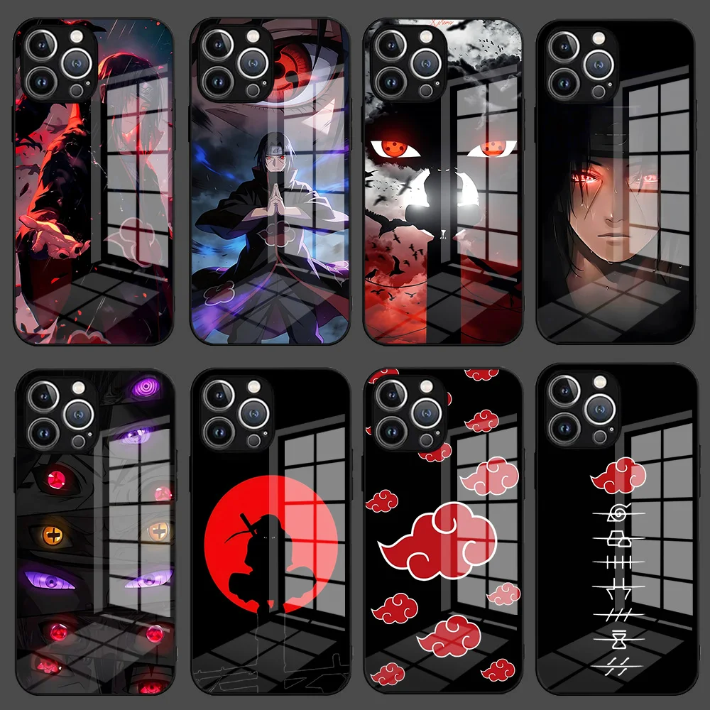 Premium Anime N-Narutos Glass & Silicone Phone Case - Durable & Stylish Back Cover