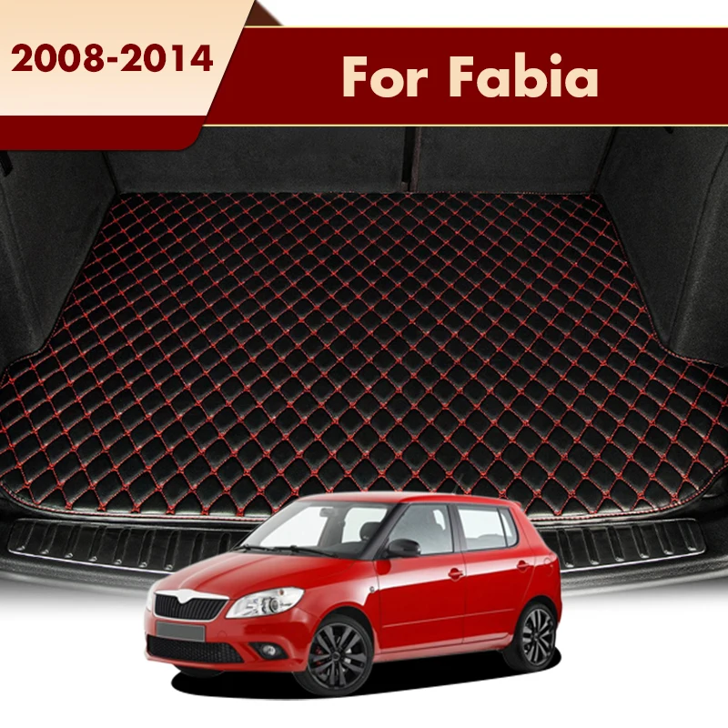

Car Trunk Mats Fit For Skoda Fabia 2014 2013 2012 2011 2010 2009 2008 Rear Trunk Tray Liner Cargo Pads Accessories Products