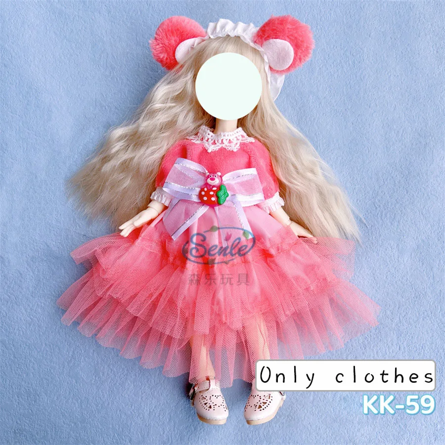 Hübsches Kleid Prinzessinnenkleidung für 30cm 1/6 Bjd DIY Puppenkleidung Puppenrock Mode Freizeitanzug Socken Spielzeugzubehör – Detail 19