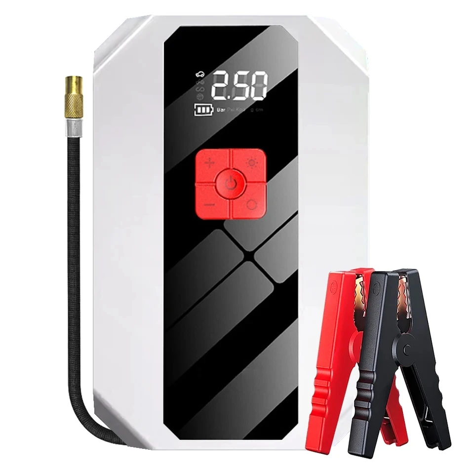 Car Jump Starter 26800mAh 4 In 1 Pump Air Compressor 1200A Starting Device Power Bank 12V Digital Tire Inflator 150PSI