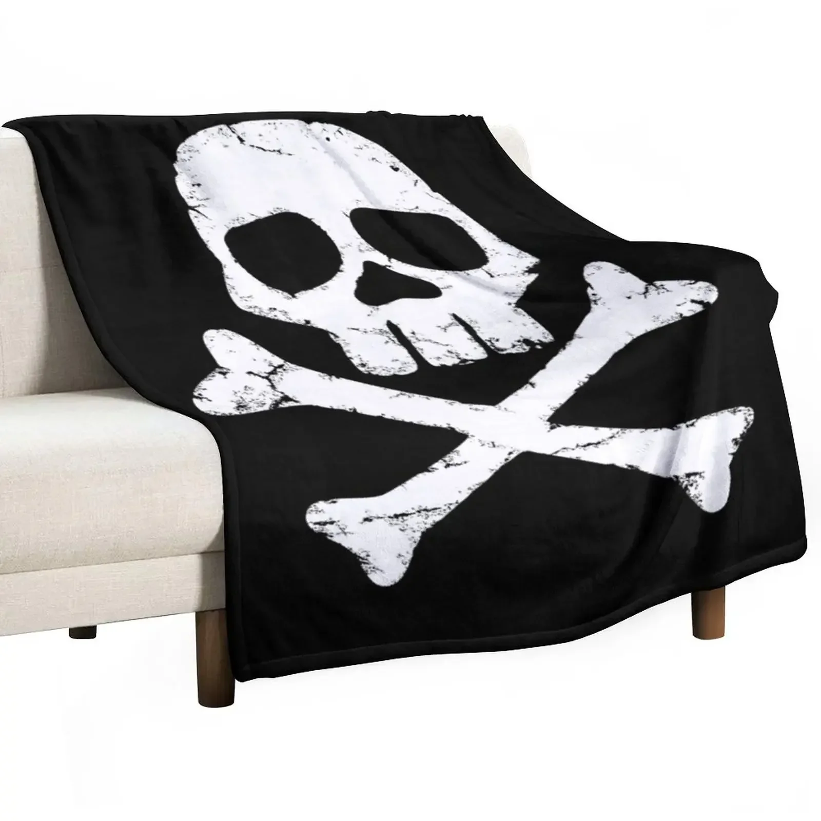 

Captain Harlock's Jolly Roger Throw Blanket Luxury Bed Fashionable Blankets