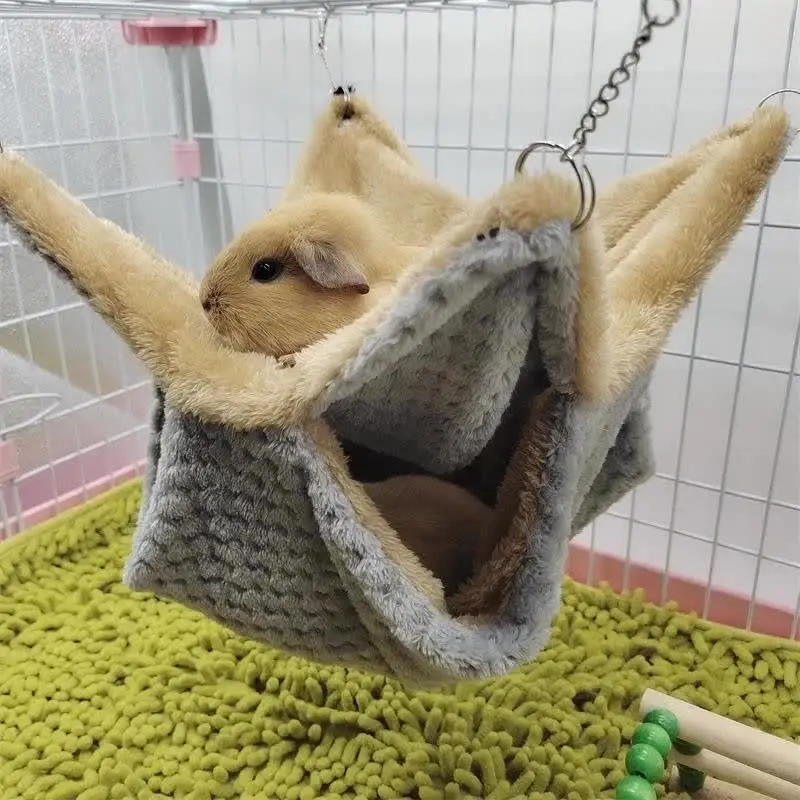 Теплый плюшевый гамак для хомяка