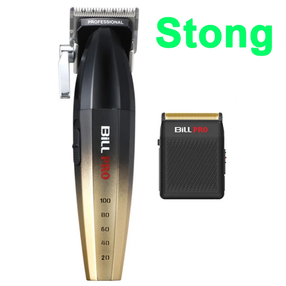 

Professional Electric Hair Clipper 9000RPM Motor Carbon Steel Blade with 6 Models Metal Limit Comb Head Gradient Hair Trimmer