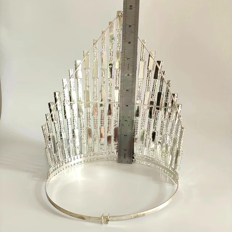 Bridal Tiara Wedding Hair Crown Birthday Crown for Adults Large Tall Pageant Beauty Head