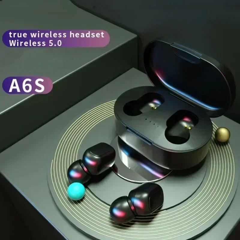 Tws A6S Auricolare Auricolari Wireless Cuffie Bluetooth Sport Stereo Fone Auricolari Bluetooth Per Xiaomi Huawei Vivo Oppo