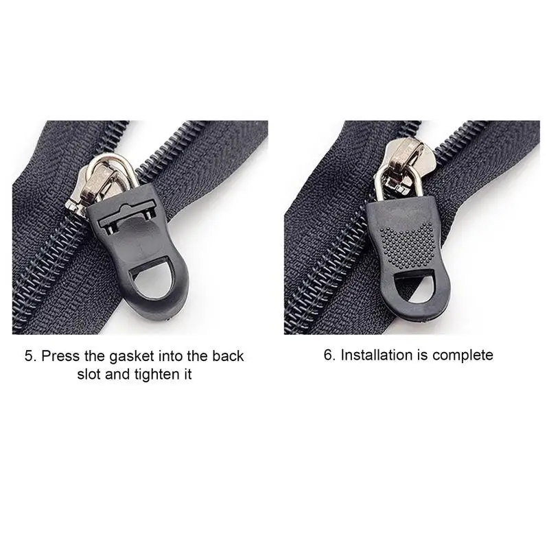 Zipper Pull Replacement Accessories Versatile Zipper Slider Puller Instant Repair Kit Compact Tab DIY Sewing Craft