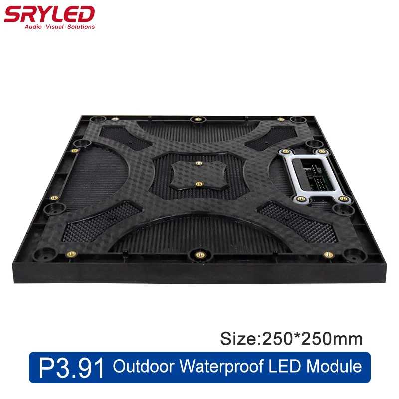 SRYLED 야외 LED 디스플레이 모듈, P3.91 LED 모듈, IP65 방수, 고휘도 쇼핑몰 배경