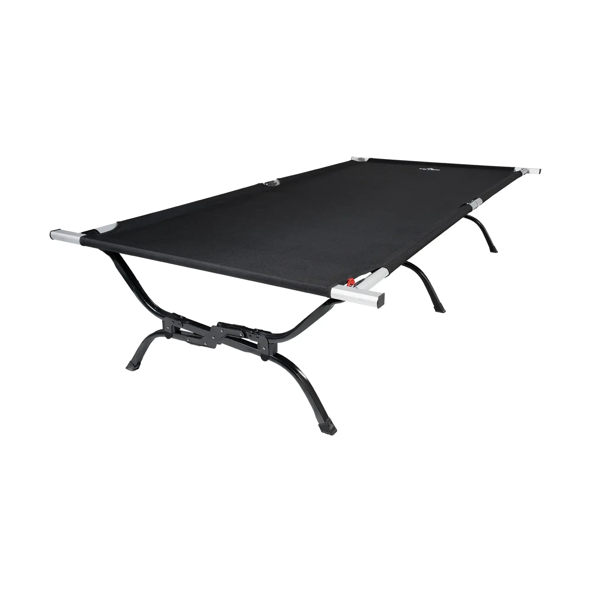 TETON Sports Camping Cot with Patented Pivot Arm - Folding Camping Cot for Car & Tent Camping - Durable Canvas Sleeping Cot - Po