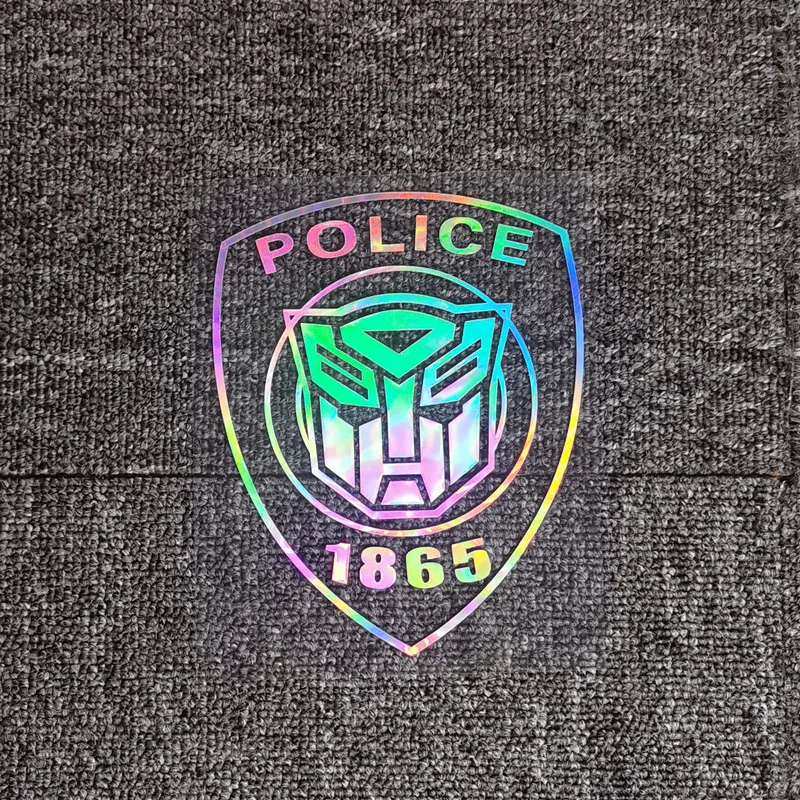 Adesivi Per Auto Trasformatori Della Polizia Autobots Decorazione Riflettente Per Tappo Serbatoio Carburante Paraurti Tronco Finestra Parabrezza Moto 