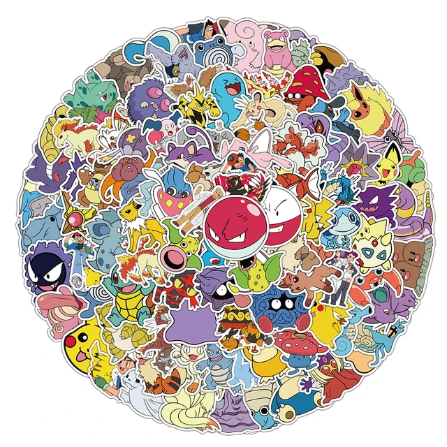 Exclusive cute pokemon stickers to decorate your belongings