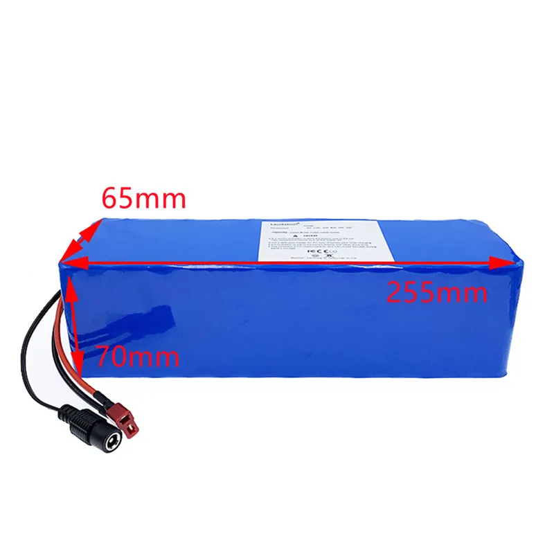 Bateria de lítio para equilíbrio em carros, bicicletas elétricas, scooter elétricas, triciclo + carregador, 52v, 14s3p, 30ah, 30000mah, 18650, 1000w