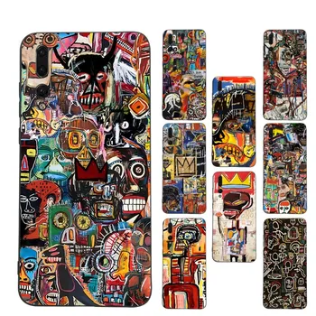 J-Jean-M-미셸 B-BasquiatS 아트 폰 케이스, 화웨이 P 8 9 10 20 30 40 50 Pro Lite, Psmart Honor 10 lite 70 Mate 20lite