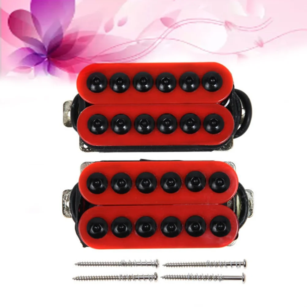 

2PCS/Set Guitar Pickup Easy to Install Ferrite Professional High Sound Quality Guitar Electric Transducer Electric Guitar Pickup