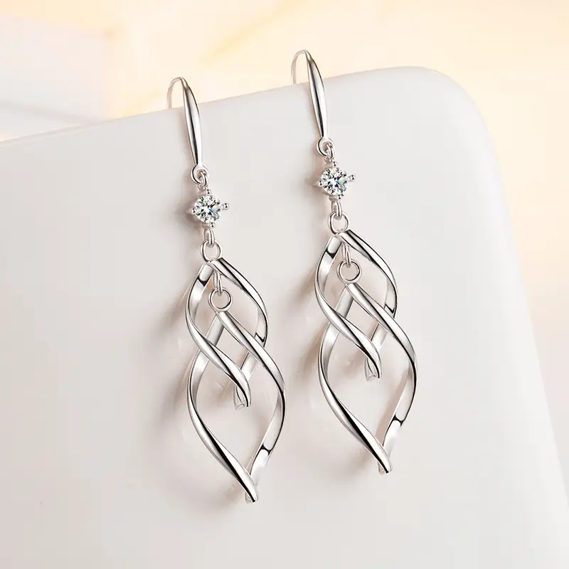 Tassel Beads Drop Earrings For Women 925 Sterling Silver Butterfly Long Boucle d'oreille oorbellen 2026 New Dangle Earring - Image 5