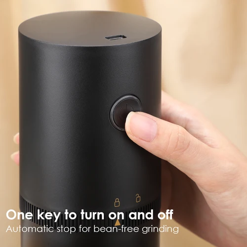 휴대용 전기 커피 그라인더, TYPE-C USB 충전, 전문 세라믹 그라인딩 코어, 커피 원두 그라인더 5