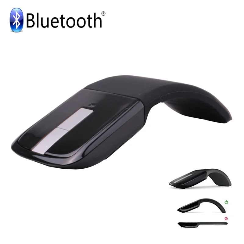 Bluetooth Wireless Mouse Ergonomic Slim Foldable Mouse Usb Optical
