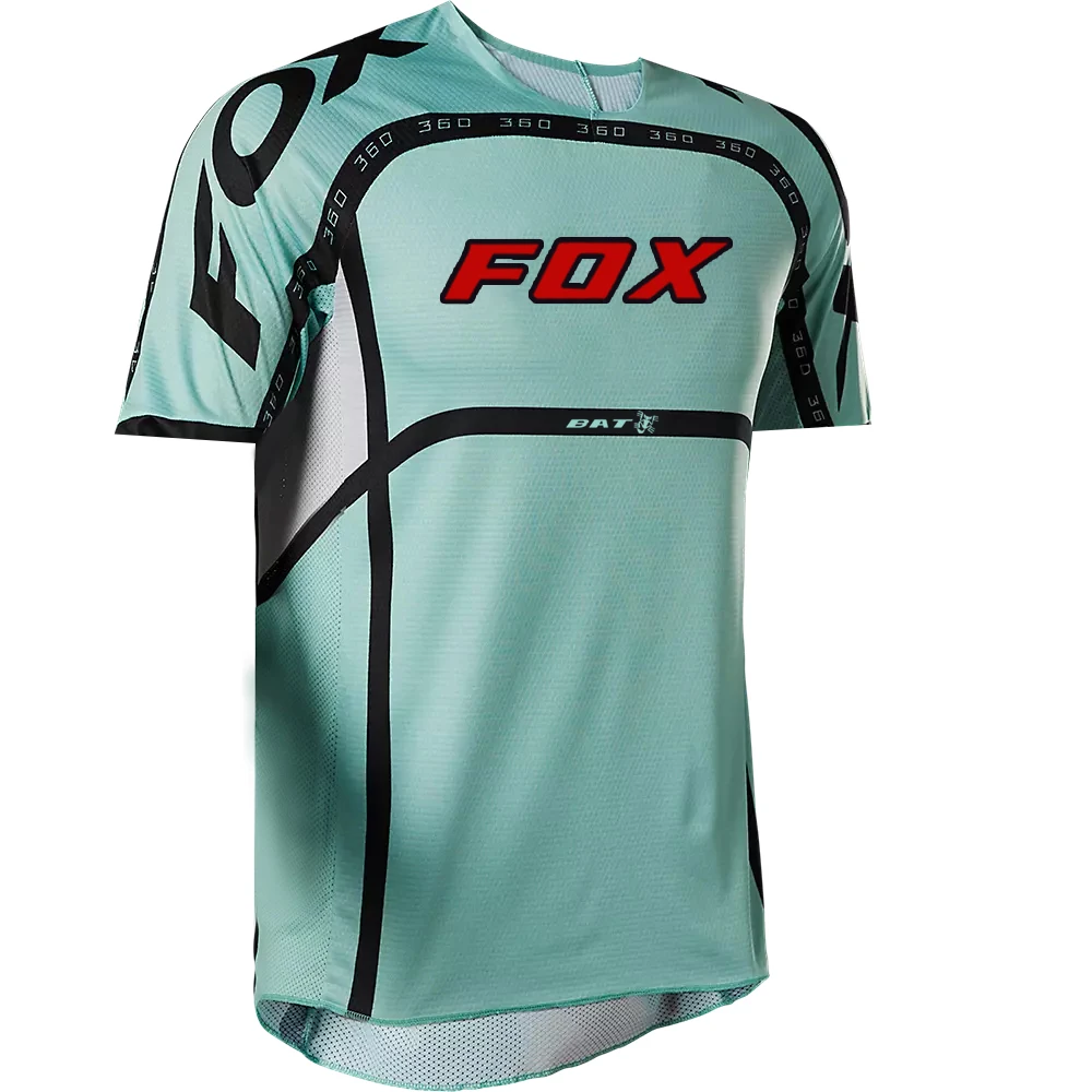 Cycling Jersey Cycling Shirt Motocross Jersey Men's BAT FOX Shirts Short Sleeve Downhill Jersey Quick Dry Breathable Motocross Racing Mountain Bike Jersey Enduro MTB T-Shirt