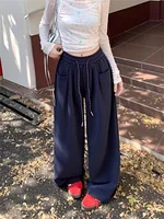 Straight Wide Leg Loose Pant Women Fahsion 2025 Spring Summer New Baggy Sweatpants High Waist Csual Street Pants Chic Trousers - Image 3