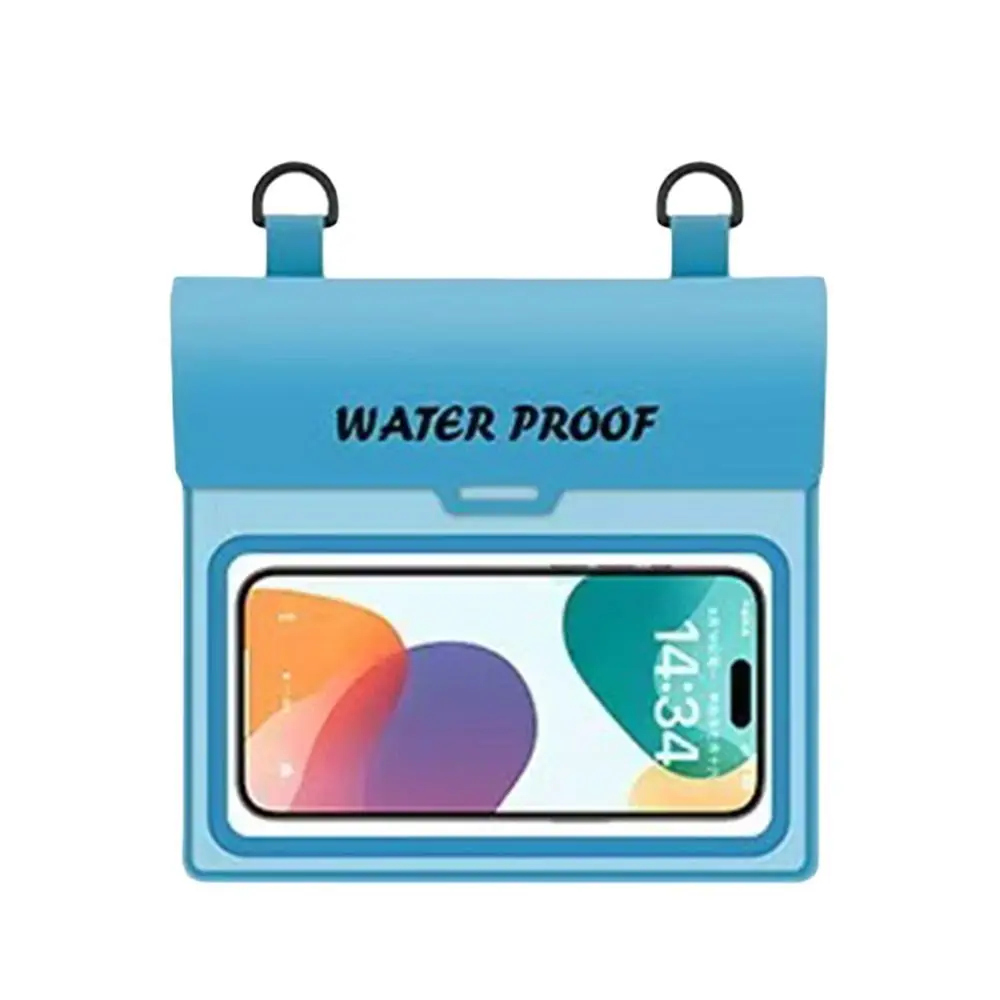 Summer PVC Swimming Waterproof Bag Touch Screen Rafting Cell Phone Bag Underwater Photo 2-In-1 Waterproof Pouch Outdoor