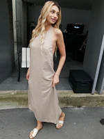 2024 Summer Women Backless Elegant Dress - Image 4