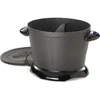 Electric Deep Fryer,Black,Heavy-duty cast aluminum with nonstick finish; sturdy,stay-cool handles,magnetic safety cord 2