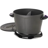 Electric Deep Fryer,Black,Heavy-duty cast aluminum with nonstick finish; sturdy,stay-cool handles,magnetic safety cord 2