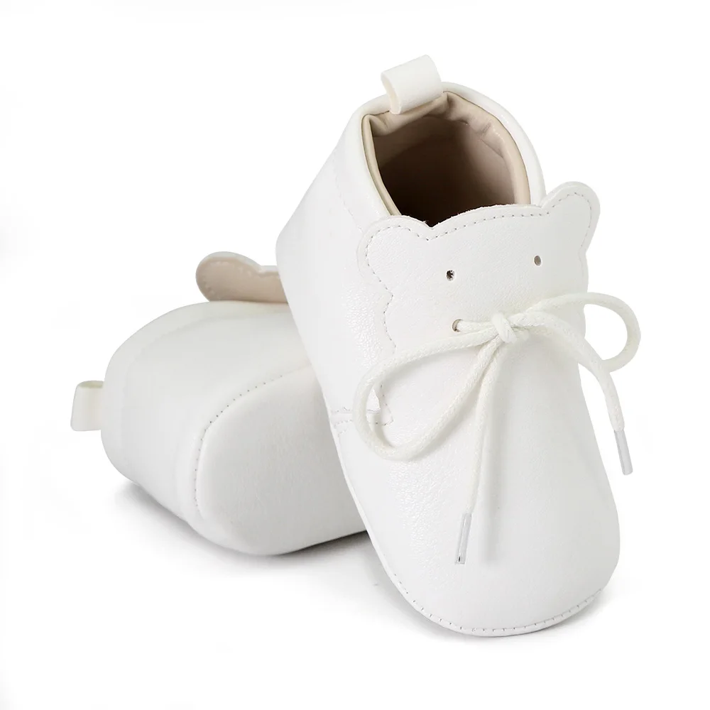 Baby PU Shoes Ankle-covered Little Boots Soft and Warm for Spring and Autumn Toddler Prewalking Shoes for 0-18 Months First Step 6