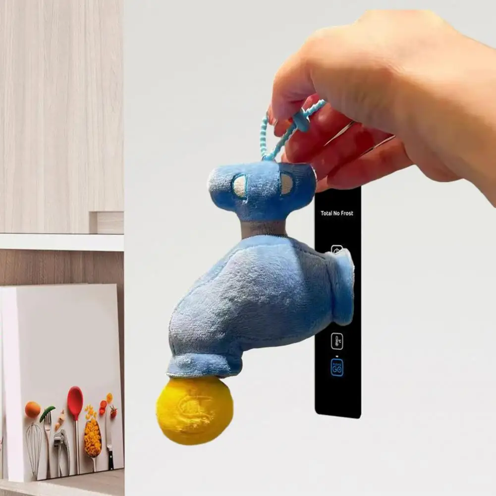 5cm Plush Faucet Decor Refrigerator Magnet Bring Good Luck Wealth Home Kitchen Locker Fridge Magnetic Tap Decoration Ornament