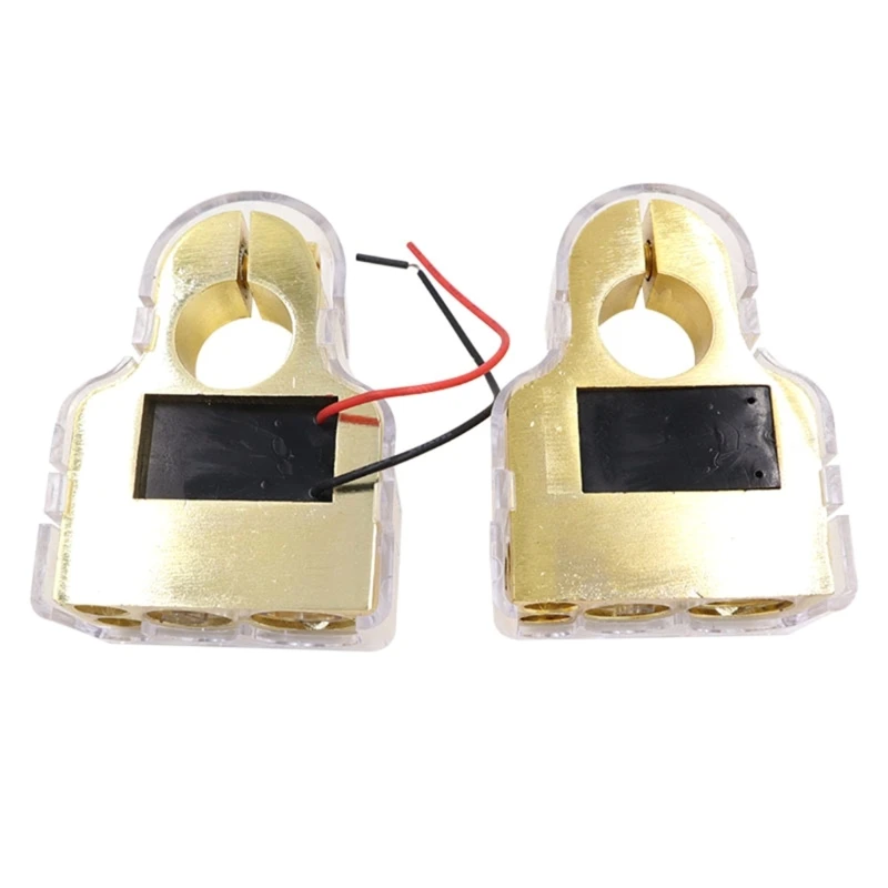 Car Battery Terminals Connectors Voltmeter 0/4/8/10 Gauge AWG Digital Battery Terminals Battery Post Clamp & Shims Dropship