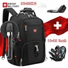 SWISS 17" Laptop Backpack Waterproof USB Charge Port Swiss-style Multifunctional Rucksack Schoolbag Mochila Hiking Travel bag 1
