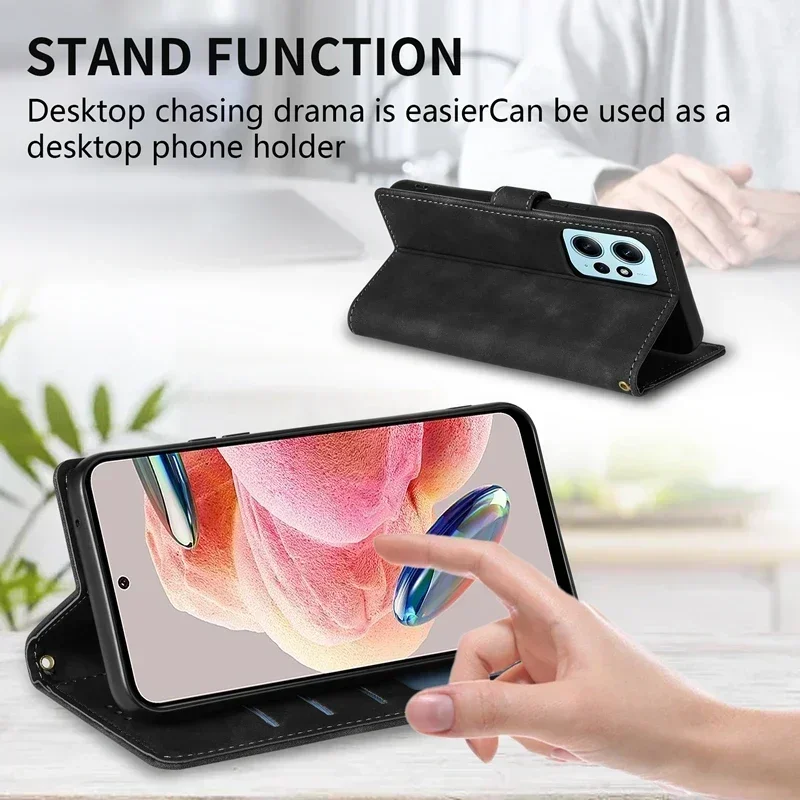 Premium Magnetic Flip Leather Wallet Case - Versatile Smartphone Protection