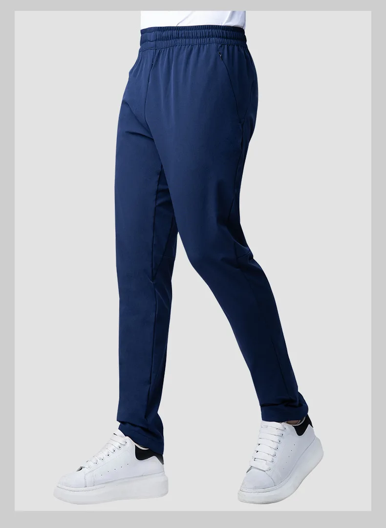 Casual pants slim fit and versatile solid color elastic mountaineering outdoor running and sports pants trousers