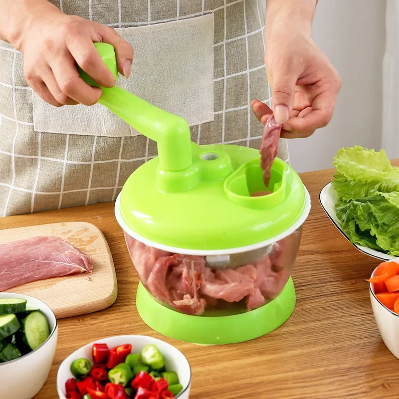 PowerfulManualMeatGrinderHandpowerFoodChopperMincerMixer